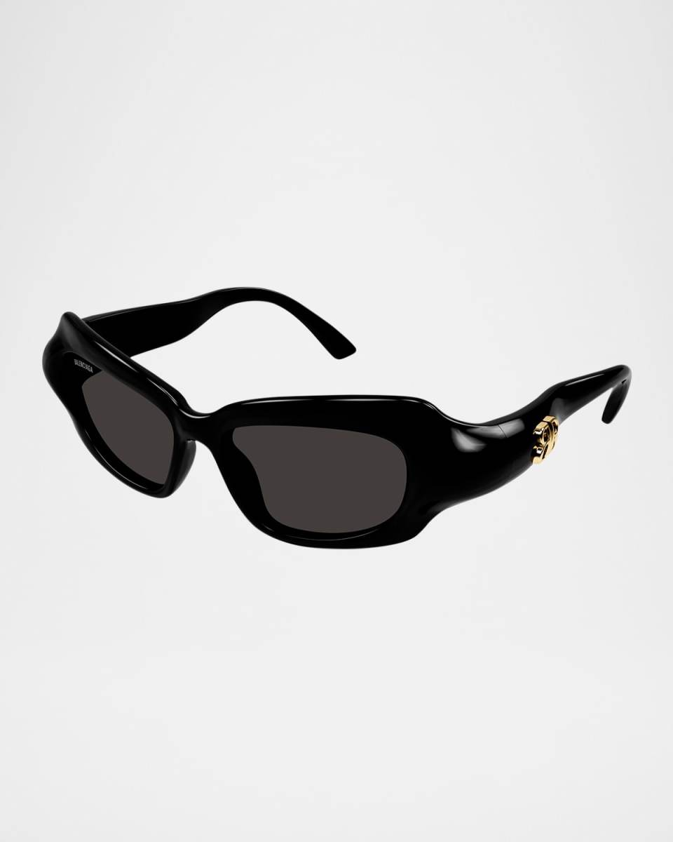 Palazzo Plastic Rectangle Sunglasses